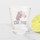 ぶどう果汁のショット ショットグラス (裏面)