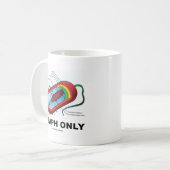 ぶどう球菌だけ(細菌の健康の薬のユーモア) コーヒーマグカップ (正面左)