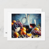 ぶどう用のオレンジ ポストカード (正面/裏面)