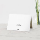 ぶどう畑のシャルドネ グリーン グレープ ヴァイン エレガント サンキューカード (裏面)