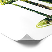 ぶどう畑の永遠の愛、カスタムステンシル写真 ポスター (角)