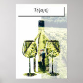 ぶどう畑の永遠の愛、カスタムステンシル写真 ポスター (正面)