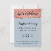 ぶどう畑の50周年誕生日 招待状 (裏面)