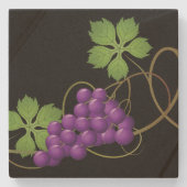 ぶどう石コースター ストーンコースター (正面)