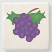 ぶどう石コースター ストーンコースター (正面)