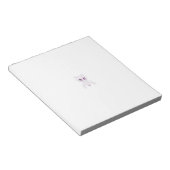 ぶどう紫、ぶどう、蜂蜜の花飾り ノートパッド (アングル)