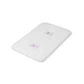 ぶどう紫、ぶどう、蜂蜜の花飾り バスマット (アングル)