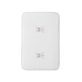 ぶどう紫、ぶどう、蜂蜜の花飾り バスマット (正面縦)