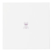 ぶどう紫、ぶどう、蜂蜜の花飾り フォトキューブ (正面)