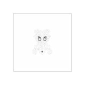 ぶどう紫、ぶどう、蜂蜜の花飾り ラバースタンプ (インプリント)