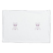 ぶどう紫、ぶどう、蜂蜜の花飾り 枕カバー (裏面)