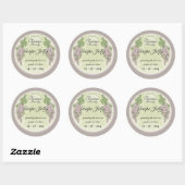 ぶどう缶詰ラベル2 ラウンドシール (シート)