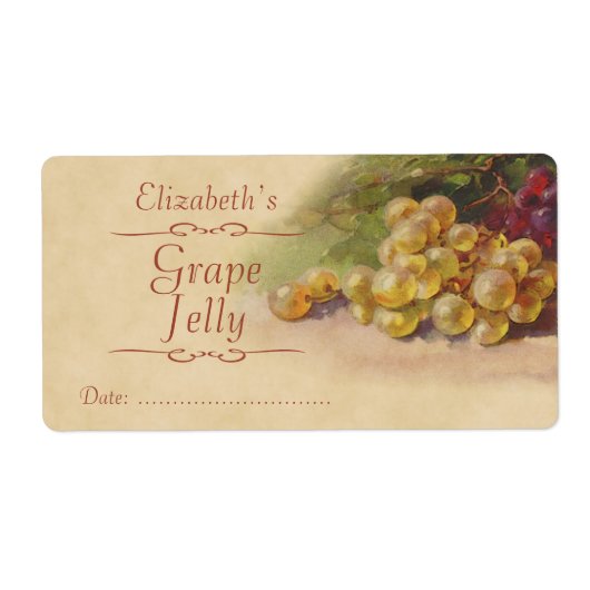 ぶどう缶詰ラベル ラベル (正面)