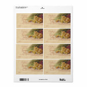 ぶどう缶詰ラベル ラベル (フルシート)