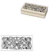 ぶどう葉つる植物スタンプ ラバースタンプ (押印)