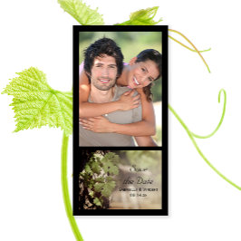 ぶどう葉ズヴィンヤード結婚式の日付を保存 セーブザデート