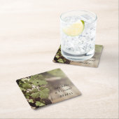 ぶどう葉ヴィネヤール結婚ズ スクエアペーパーコースター (インサイチュ)