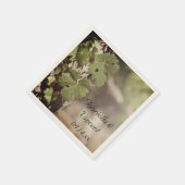 ぶどう葉ヴィネヤール結婚ズ スタンダードカクテルナプキン (角)