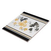 ぶどう葉製陶瓦 タイル (側面)