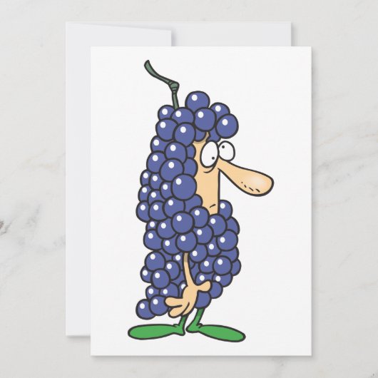 ぶどう衣装 招待状 (正面)