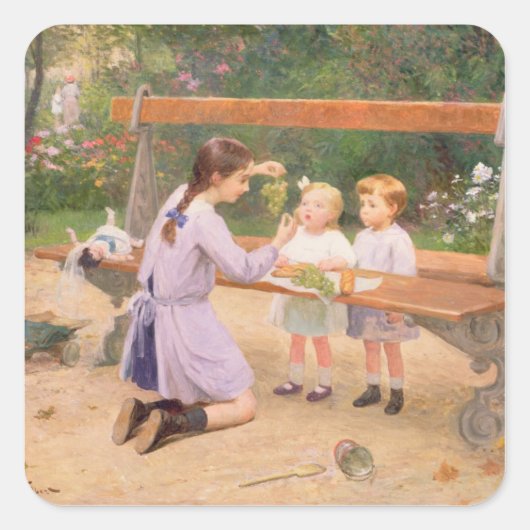 ぶどう試食 スクエアシール (正面)