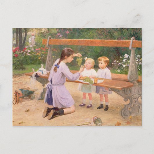 ぶどう試食 ポストカード (正面)