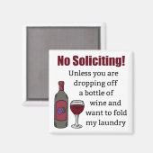 ぶどう酒をあなたは落とさない限り勧誘をしない マグネット (正面/裏面)