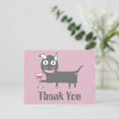 ぶどう酒を飲んだデビルキャットありがとう ポストカード (スタンド正面)