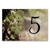 ぶどう離れのブドウ園のテーブル番号 テーブルナンバー (裏面)