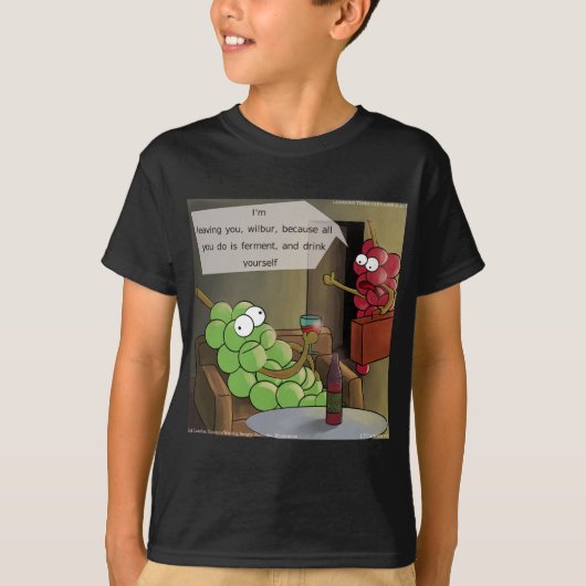 ぶどう離婚面白い Tシャツ (正面)