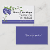 ぶどう&つる植物名刺 名刺 (正面/裏面)