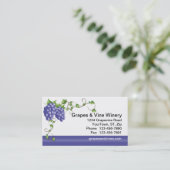 ぶどう&つる植物名刺 名刺 (スタンド正面)