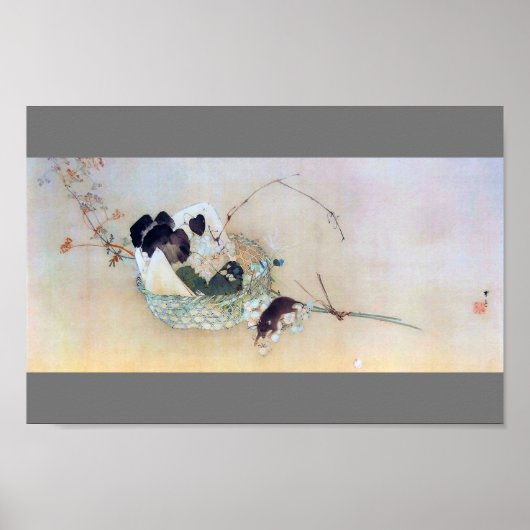 ぶどう・ねずみ渡辺聖亭 ポスター (正面)