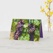 ぶどう カード (黄色い花)