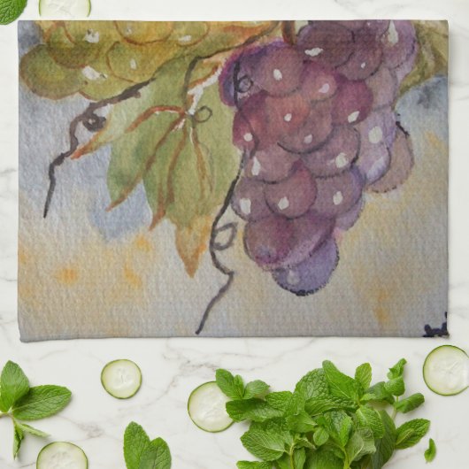 ぶどう キッチンタオル (折り畳み)