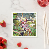 ぶどう。 スタンダードカクテルナプキン (インサイチュ)