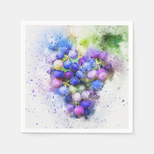 ぶどう スタンダードカクテルナプキン (正面)