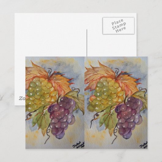ぶどう ポストカード (正面/裏面)