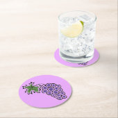 ぶどう ラウンドペーパーコースター (インサイチュ)