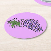 ぶどう ラウンドペーパーコースター (アングル)