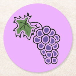 ぶどう ラウンドペーパーコースター