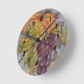 ぶどう ラウンド壁時計 (傾斜)