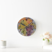 ぶどう ラウンド壁時計 (ホーム)