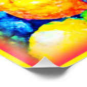 ぶどう、リンゴ、柑橘類絵画の果実。買今 ポスター (コーナー)