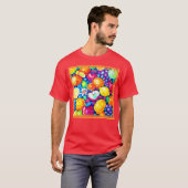 ぶどう、リンゴ、柑橘類絵画の果実。買今 Tシャツ (正面フル)