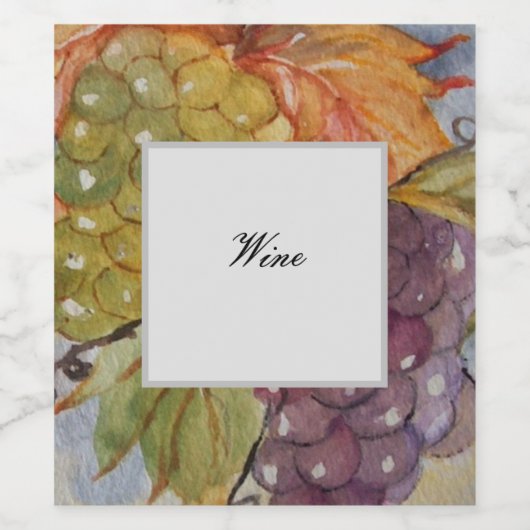 ぶどう ワインラベル (シングルラベル)