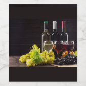 ぶどう ワインラベル (シングルラベル)