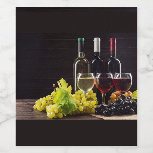 ぶどう ワインラベル (シングルラベル)