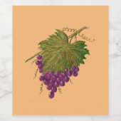 ぶどう ワインラベル (シングルラベル)