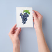 ぶどう。水の色絵画の チラシ (手)
